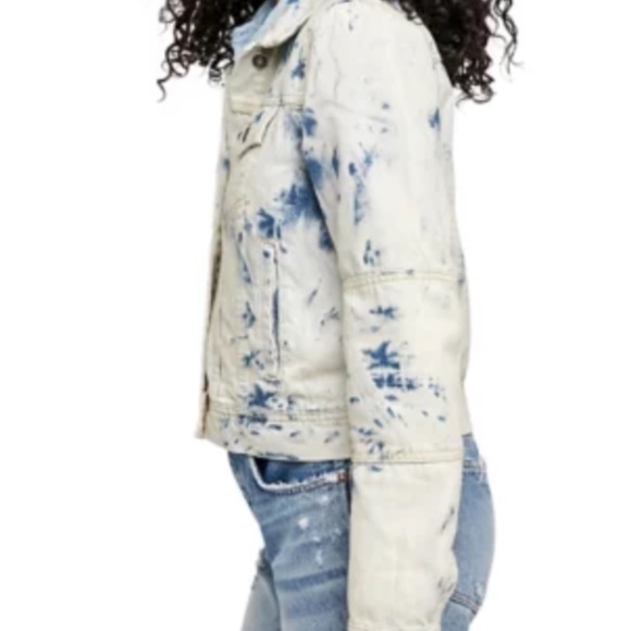 Free People Tie Dye Denim Jacket - Picture 2 of 3